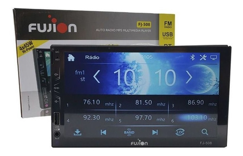 Central Multimidia Mp5 Bluetooth Fm Aux Espelhamento Cartao