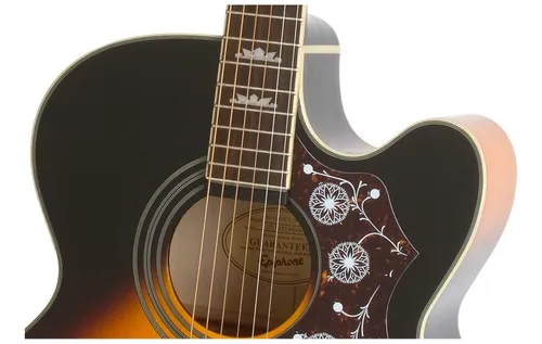 Violão EpiPhone J-200 Ec Studio Vintage Sunburst Violão EpiPhone J-200 Ec Studio Vintage Sunburst