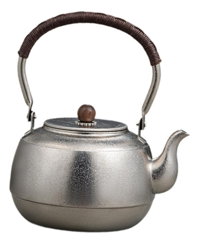 Tetera Portátil Para Acampar, Tetera Para 1500ml De Plata
