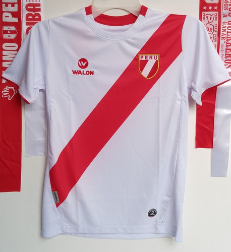 Camiseta Peruana Original Niños Adolescente Perú T/ 12 14 16