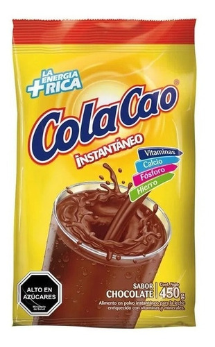Saborizante Cola Cao Chocolate Instantáneo Bolsa 450 G