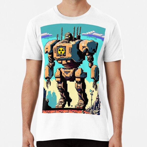 Remera Robot Atómico Japonés Algodon Premium