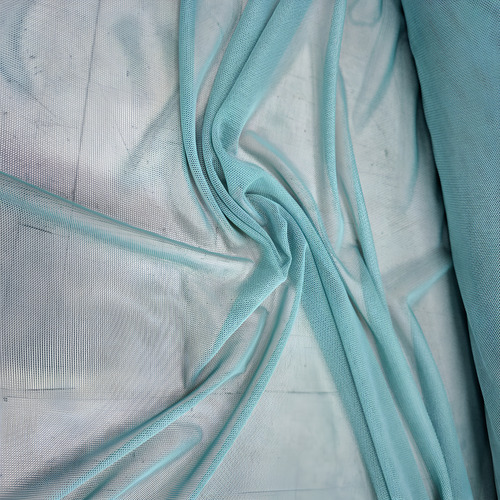 Tull Liso Con Lycra Por Metro 1.5m Ancho 96%pol 4%spandex Aqua