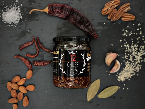 Salsa Macha 12 Chiles 390g Artesanal Natural Sin Conservador