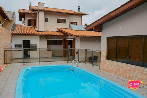 Imagem 2 de 30 de Linda Casa Com Piscina No Itacorubi - Florianópolis - Sc - Sc - Ca0084_feelin