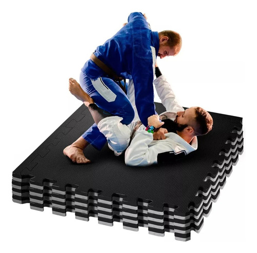 9 Tatame Tapete Eva Academia Luta Jiu-jitsu Tatame 1x1 20mm