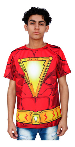 Playera Sublimada Infantil Shazam