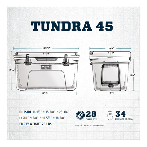 Yeti Tundra 45 Cooler, White