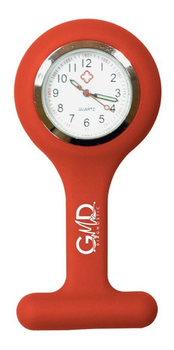 Reloj Para Enfermería, Profesionales De La Salud Gmd Rojo