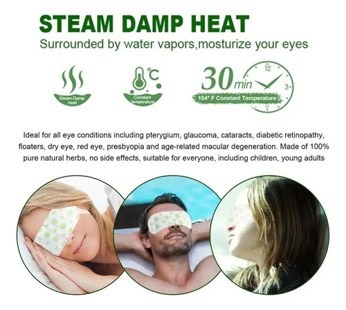 Kit Máscara De Ojos Vapor Y Aroma Con 10pz Desechables Spa