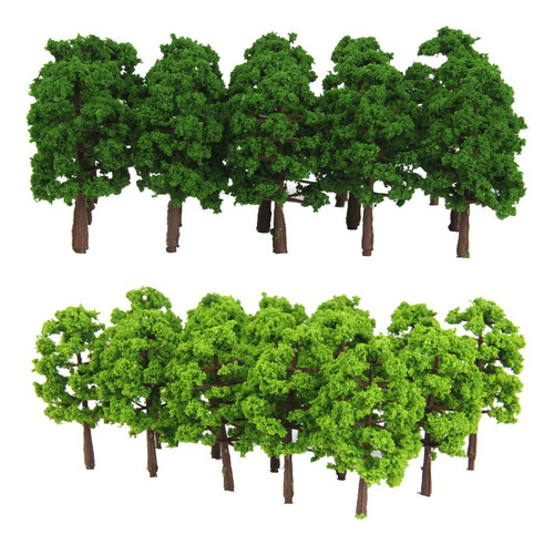40x Modelos En Miniatura Árbol 8 Cm 1: 150 N Modelo