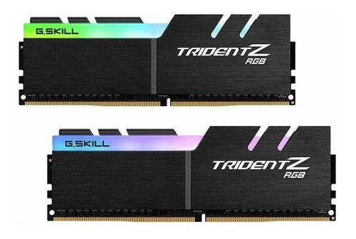 Memoria RAM Trident Z RGB color negro 16GB 2 G.Skill F4-3600C17D-16GTZR
