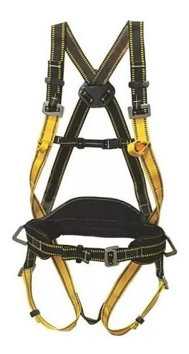 Imagen 2 de 4 de Arnés Seguridad 4 Puntos Faja Lumbar Acolchada + Cabo Iram