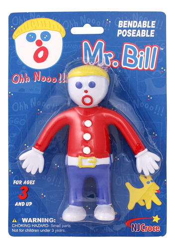 Nj Croce Mr. Bill - Figura De Acción Flexible, Multicolor