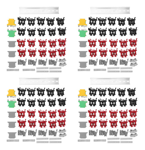 Terminal Din Rail Terminal 4x Kit De Bloques De Terminales D
