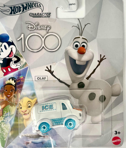 Hot Wheels Characters Cars Disney100 Olaf
