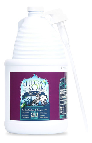 Suplemento Ultra Oil Para Piel Y Pelaje Para Perros Y Gatos