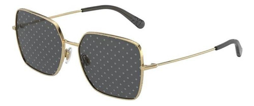 Dolce & Gabbana Dg2242 02/l Square Shape Negro Puntos Dorado