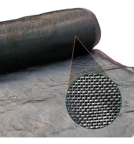 Imagem 5 de 9 de Tela Sombrite Nylon Preta Proteção Estufa Horta 50% 3x88m