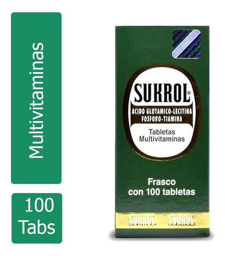 Sukrol Caja Con Frasco Con 100 Tabletas
