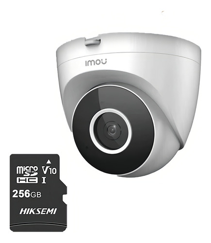Imou Cámara Turret Se Ip Ipc-t22en-plus-256 Domo Wifi 2 Megapíxeles Micrófono Integrado Ir De 30 Metros/ Detección De Humanos Notificaciones Uso Interior Con Microsd 256gb Fácil Instalación T22en Cctv