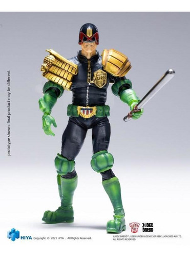 Hiya Toys 2000 Ad Judge Dredd 1:18 Scale Px Previews Exclusi