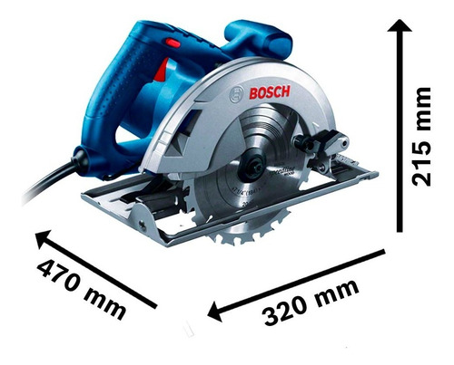 Imagen 5 de 7 de Sierra Circular Bosch Gks 20-65 7-1/4 2000w