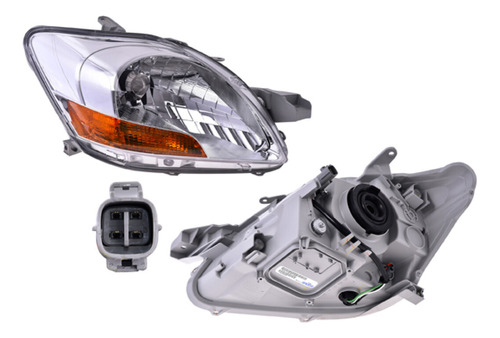 Faro Toyota Yaris 2007 - 2013 4 Puertas Depo Der Qwe