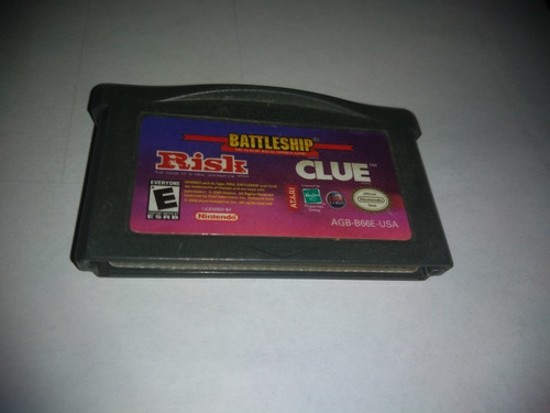 Nintendo Gameboy Advance Juego 3 En 1 Risk Battleship Clue