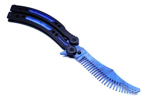 Peine Plegable De Acero Inoxidable Con Forma De Mariposa Par