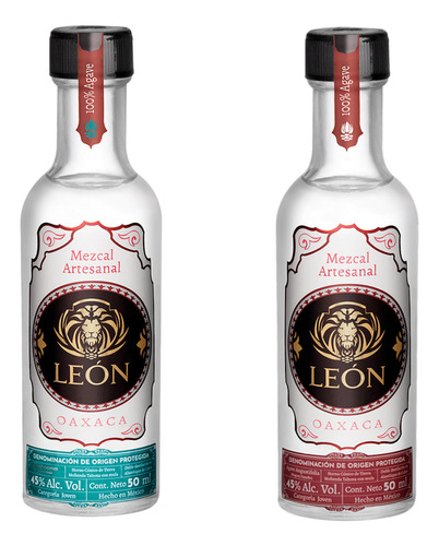 Mezcal Artesanal Premium León Set Pack Full Cata 8 Agaves
