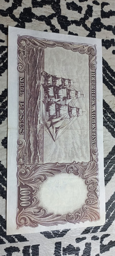 Billete Argentino 1000 Pesos Moneda Nacional