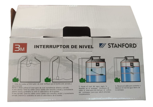 Interruptor De Nivel 3 Mts 250v Ip68 Stanford