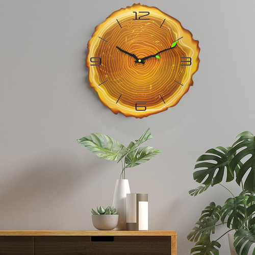 Reloj De Pared Silencioso De 12 Pulgadas, Reloj 4 Números C