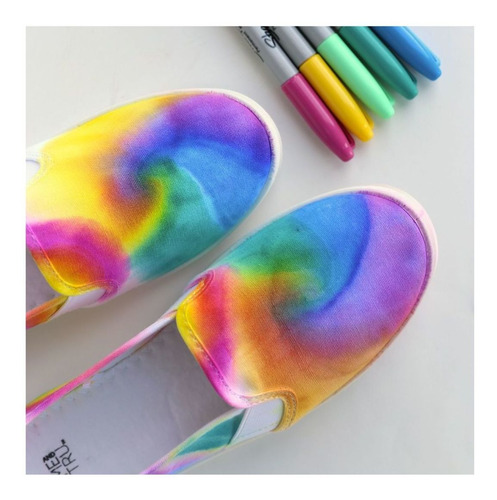 Imagen 6 de 6 de Ruleta 30 Marcadores Sharpie Tie Dye Con Marcador Misterioso