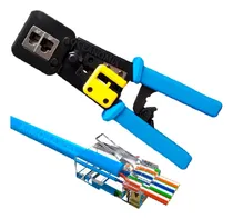 Comprar Alicate De Crimpar Rj45 Vazado Passagem Utp + 50 Rj45 Cat5e
