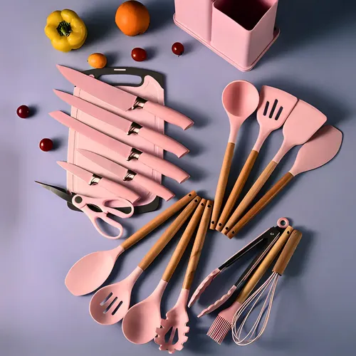 Kit Utensílios De Cozinha Jogo Completo 19 Peças
