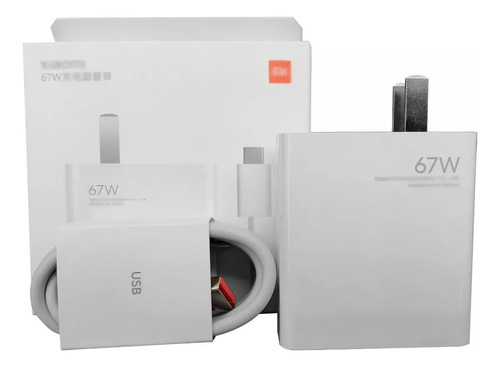 Cargador Xiaomi 67w Mdy-12-es Usb Color Blanco