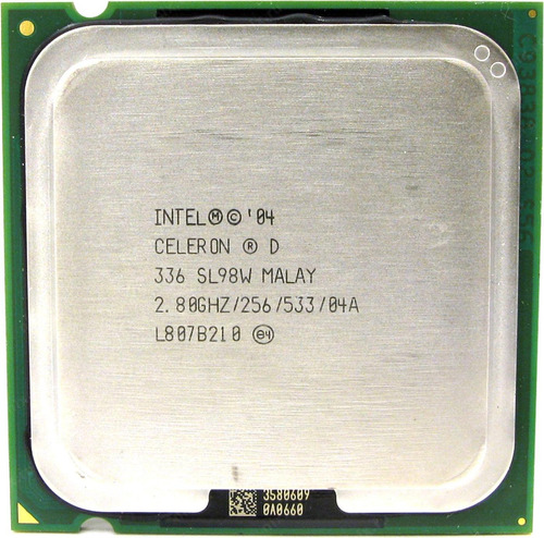 Procesador Intel Celeron D 336 /caché256 K, 2,80 Ghz,533 Mhz