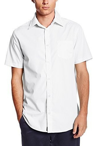 Camisa De Vestir De Manga Corta Para Hombre De Lee Uniforms