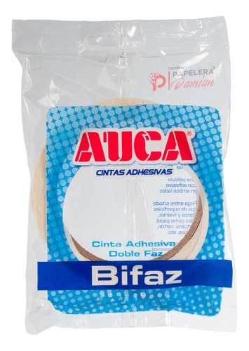 Cinta Doble Faz Transparente Auca 12mm X 25mts Pack X 22 Rol