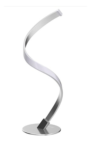 Lámpara De Escritorio Led Curva Moderna Mesa En Espiral Usb