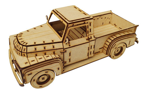 Imagen 7 de 9 de Rompecabezas 3d Camioneta Ford Pickup 1948 Maqueta Flex