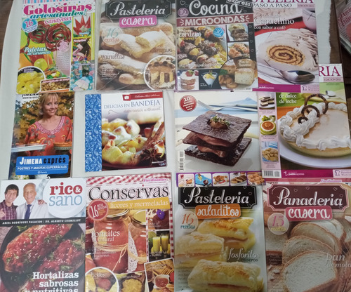 Lote X 12 Revistas Receta Cocina Pasteleria Conservas Microo