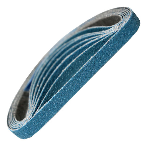 Cinta Lixa 330x12mm Zircônia Lixadeira Pneumatica Kit Com 10