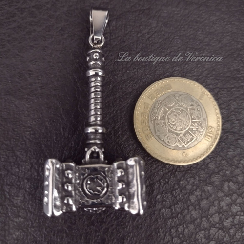 L Collar Martillo De Thor Mjolnir Acero Inoxidable Con