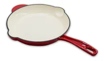 Comprar Sarten Hierro Fundido Esmaltado Sakura 26cm Color Rojo