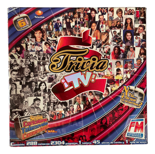 Juego De Mesa Trivia Tv Televisa Caricaturas Telenovelas Fm (Usado)