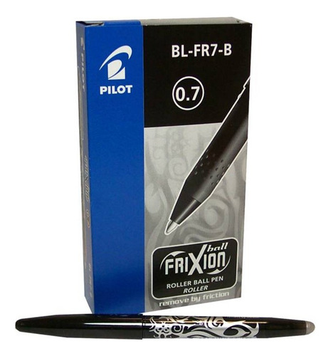 Boligrafo Roller Borrable Pilot Frixion Negro Caja X 12