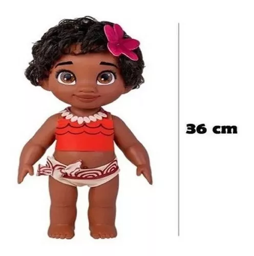 Brinquedo Moana Boneca Morena Familia Menina Desenho Animado